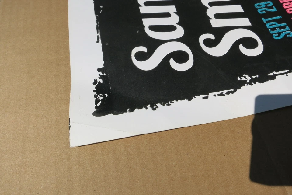 Póster serigrafiado artístico raro/único de Sam Smith del espectáculo de teatro griego de 2014  Foto 3 de 4