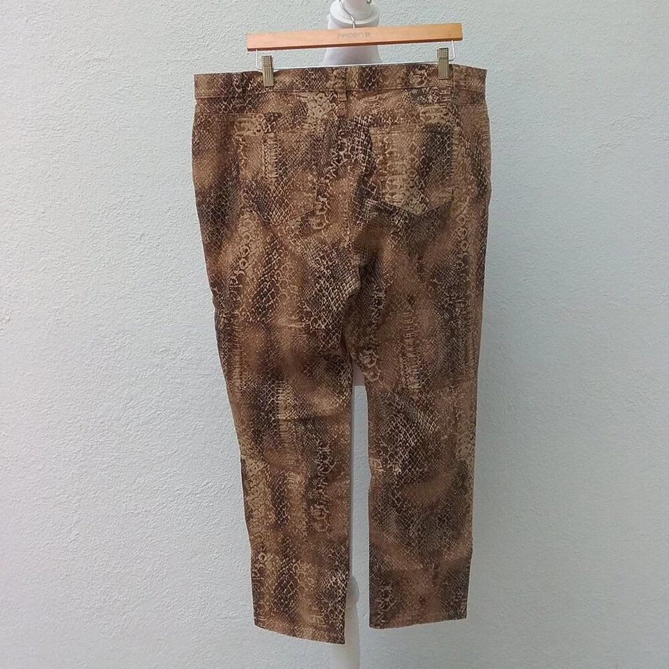 Lauren Ralph Lauren Women's Pants Animal Print 16W Cotton Transitional - Image 2 of 4