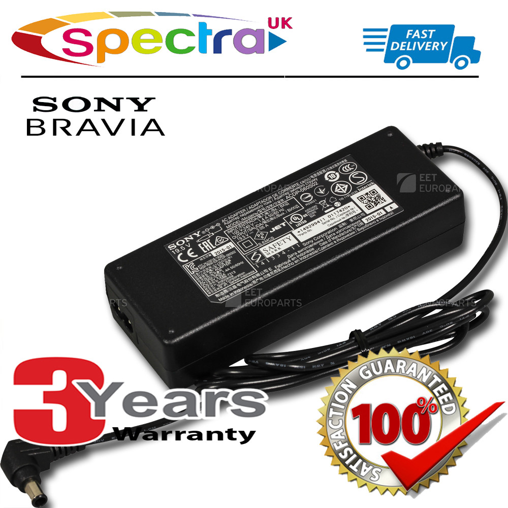 Original Genuine Sony Bravia TV Power Supply AC Adapter Cable Lead