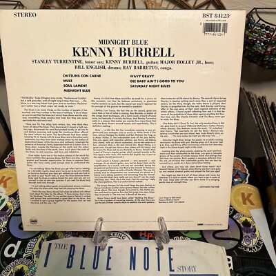KENNY BURRELL~ MIDNIGHT BLUE ~ BLUE NOTE Vinyl Lp (BST 84123) 1985