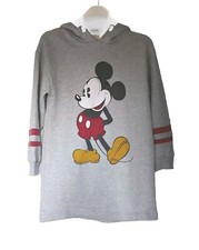 Zara Kids Disney Mickey Mouse Gray Hoodie 90th Anniv Kids Size 10 Oversized NWOT