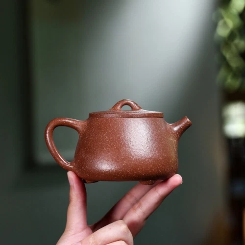 Marked Tea Pot Real Yixing Zisha Shipiao Pot Three Feet Handmade Jiangpo Clay - Picture 10 of 12