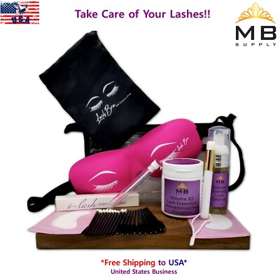 Aftercare Eyelash Extensions Deluxe Kit With Deep 3DContour Sleep Mask & Sealant