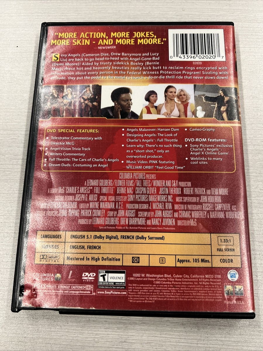 Charlies Angels Full Throttle - 2003 DVD Movie - Theatrical