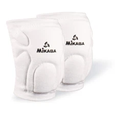 Mikasa Sports Competition Volleyball Knee Pads - Junior Sized White - NEW