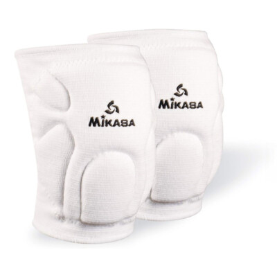 Mikasa Sports Competition Volleyball Knee Pads - Adult Sized White - NEW