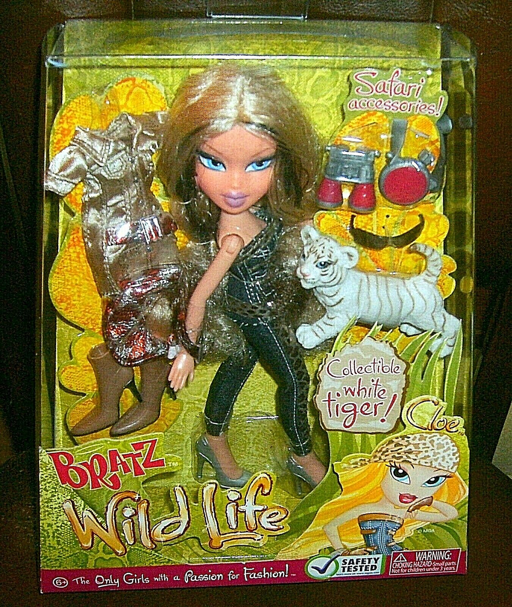 Chloe - 【Chloe】クロエ フランス製 シルク アニマル柄 フリル ノースリーブ Bratz Wild Life - Cloe - Doll & Safari Accessories by MGA
