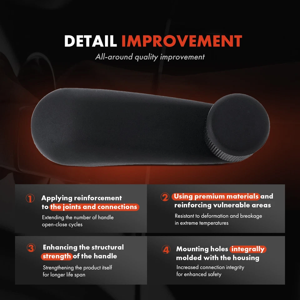 2x Manivela de ventana para Chevrolet Tahoe Avalanche GMC Yukon Cadillac Escalade Foto 3 de 4