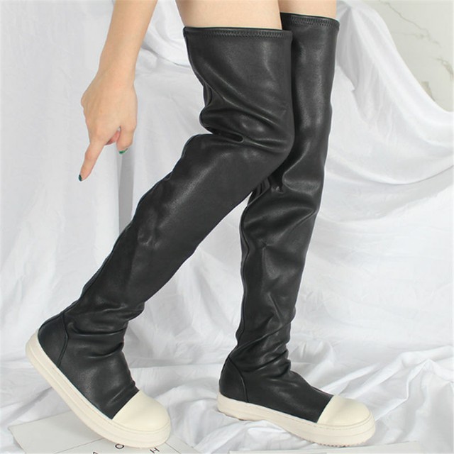 thigh high sneaker boots womens