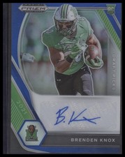 2021 Panini Prizm Draft Picks #DPA-BKN Brenden Knox Auto Blue #/149