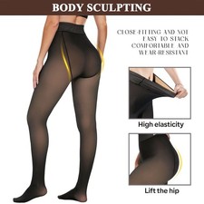 Women's Fleece Lined Thermal Legging Winter Warm Thick Stockings