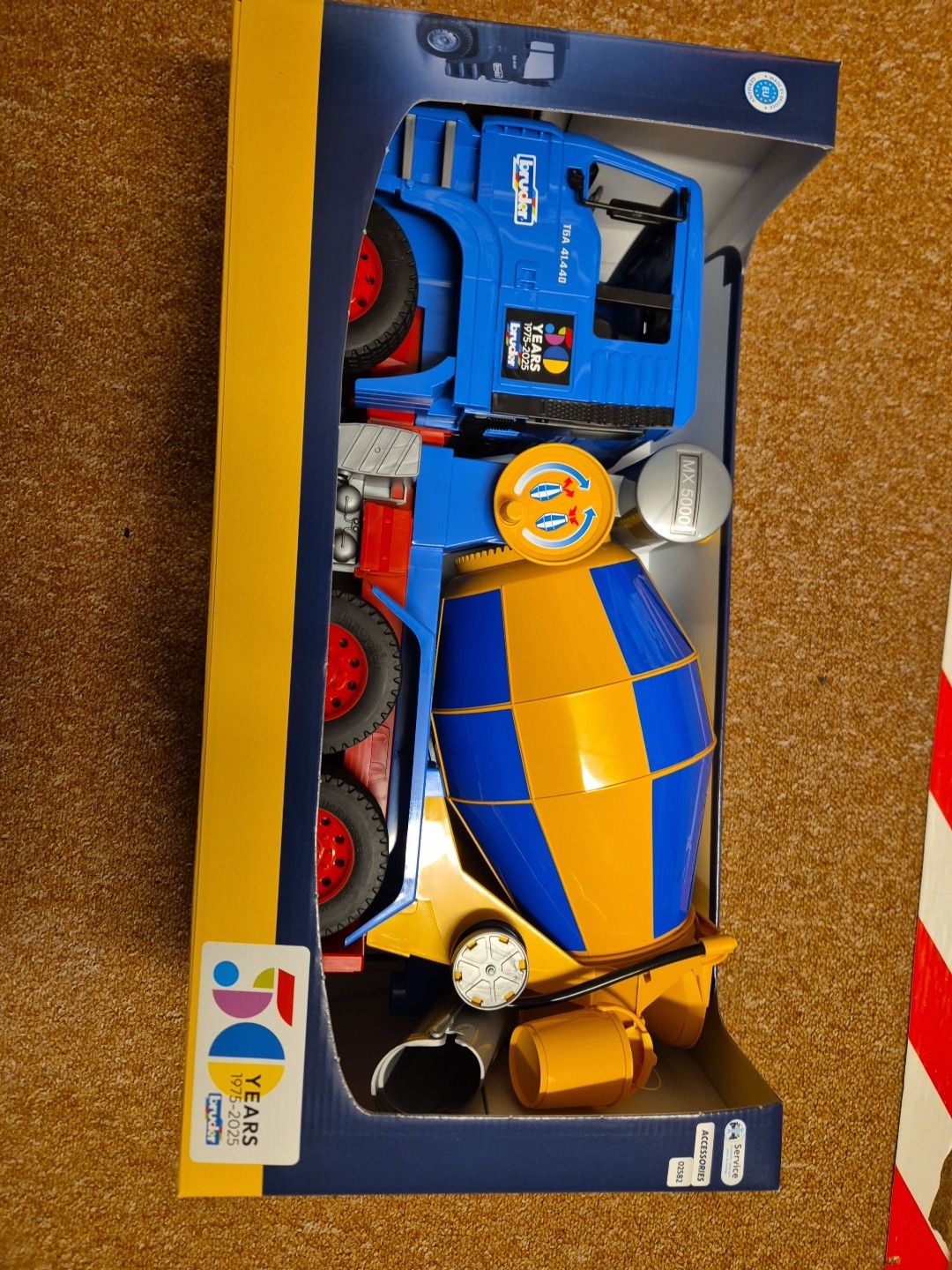 Bruder 01063 Man TGA Cement Mixer Bruder 50th Anniversary Limited Edition 1:16