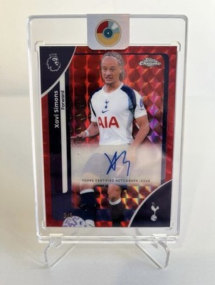 2026 Topps Chrome Premier League Xavi Simons Tottenham Geometric Auto /5