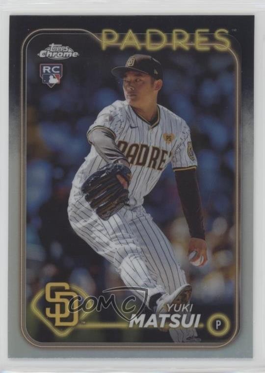 2024 Topps Chrome Refractor Yuki Matsui #116 Rookie RC