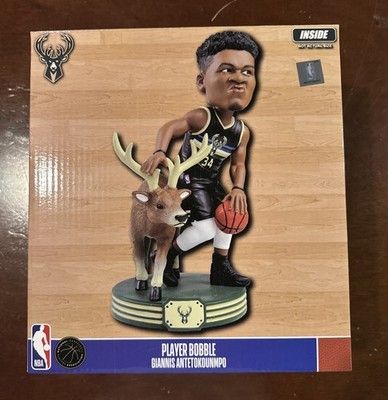 GIANNIS ANTETOKOUNMPO Milwaukee Bucks with Deer Exclusive NBA Bobblehead