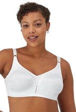 DF0044 Bali Cool Comfort Classic Full-Figure Wireless Bra 42DD White