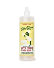 Rebel Green Dish Soap - Peppermint and Lemon - Deluxe 16 fl. oz / 473 ml.