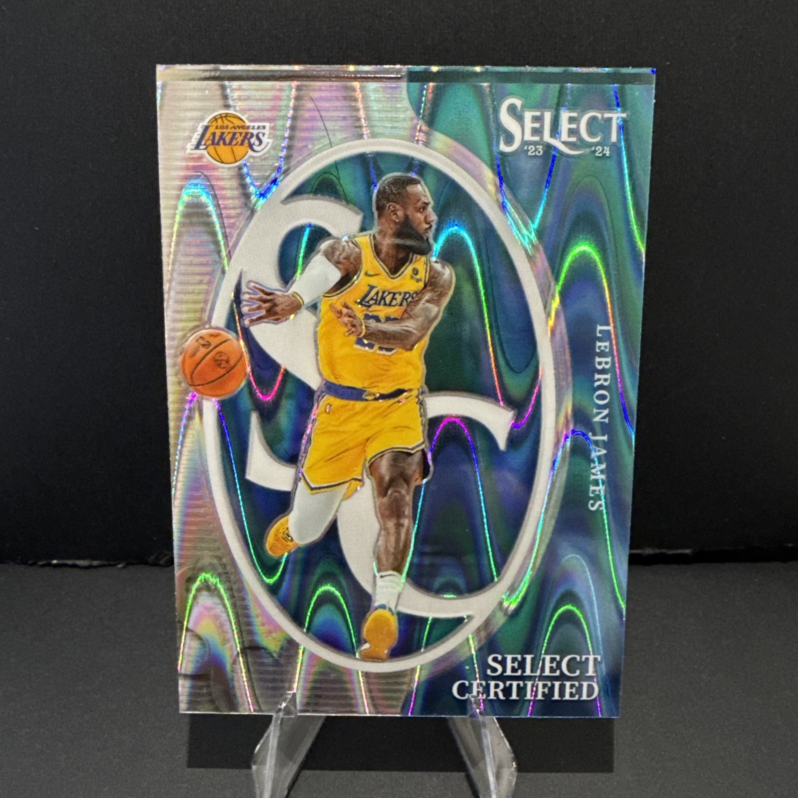 2023-24 Panini Select Select Certified Tectonic Prizm LeBron James #7
