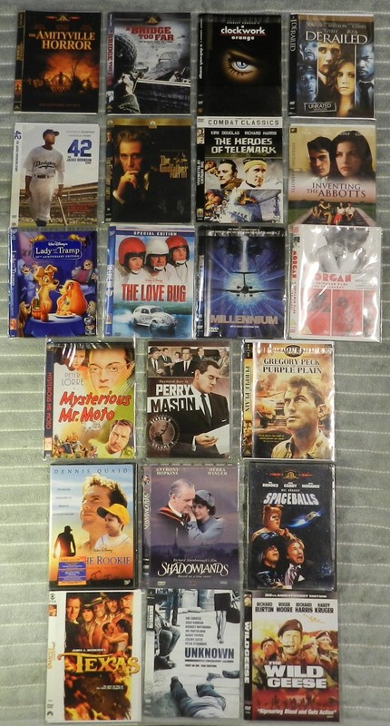 Lot of 20 DVD Movies MIXED GENRE decent films Classic/Action/Horror/Comedy [#09]