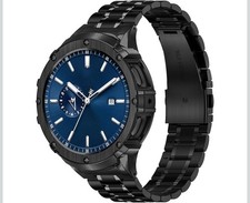 Stainless Steel Bands with Case Compatible with Samsung Galaxy Watch 4 5 44mm