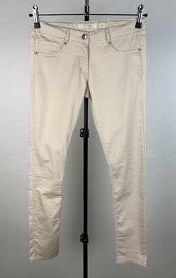 ELSY Girl Gr. S Stretch Hose Satin Jeans super skinny beige gold Strass 90A