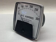 General Electric,50-162149LSRX,A-C Ampered Panel Meter 0-300