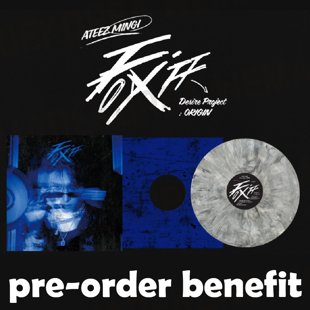 ATEEZ MINGI 2024 センイル FIXON/OFF レコード 未開封 Pre-order ATEEZ MINGI FIX OFF Desire Project : ORIGIN Vinyl & SHOP
