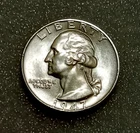 🟅 BU 1947-D 90% Silver Wash. Quarter 25¢ - 79-Year-Old Coin