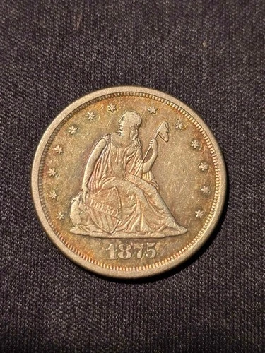 1875-S Seated Liberty .20c XF/AU