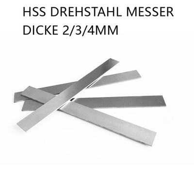 Drehstahl Messer Dicke 2/3/4mm Quadratstab HRC 65 Drehbank Rohlinge 200mm HSS