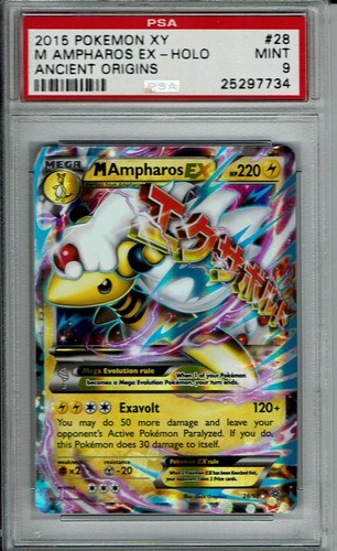 M Ampharos-EX graded PSA 9 for sale on eBay