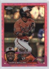2023 Topps Chrome Logofractor Edition Pink Refractor 134/199 Cedric Mullins 13lw