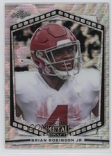 2022 Leaf Draft Metal Portrait Silver Wave Brian Robinson Jr #P-BRJ 1l9o