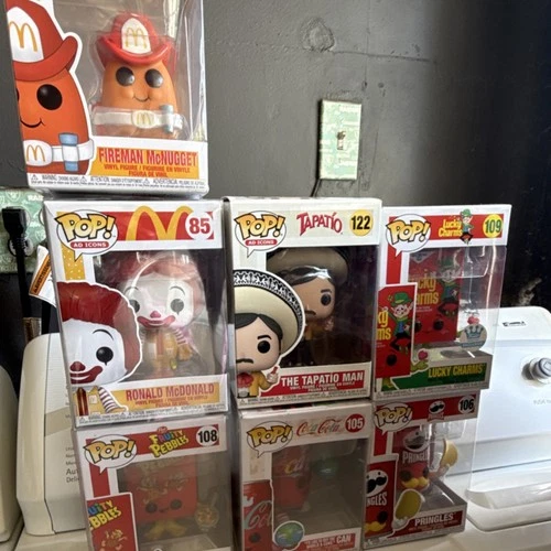 Funko Pop! Ad Icons Boxed Vinyl Figure Lot Ronald McDonald Tapatio Pringles