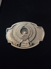 VTG 1998 Harley Davidson Belt Buckle HD Unique Rare Motorcycle USA Signed 970733