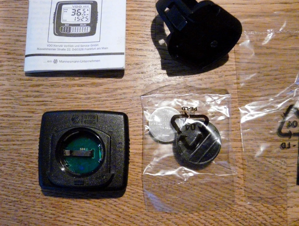 Ciclocomputer VDO aero 2, nuovo in scatola originale con ricevuta 1997, vintage d'epoca - Immagine 3 di 4