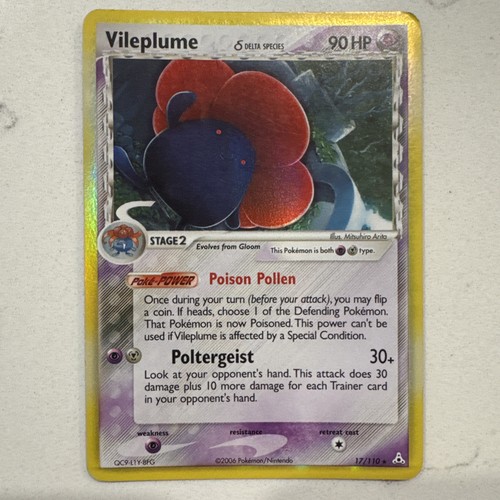Pokemon TCG Vileplume 17/110 Delra Species EX Holon Phantoms 2006 - MP