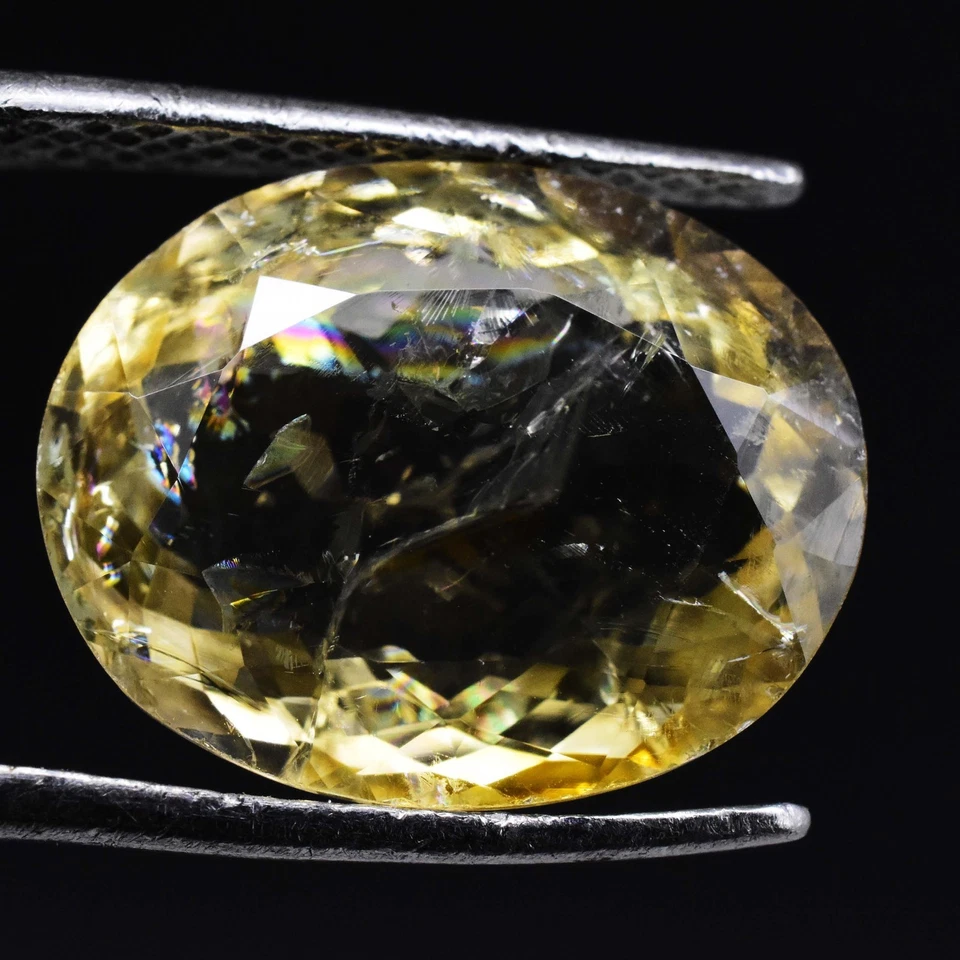 4,65 ct natürlicher gelber Turmalin oval GTL-zertifizierter unbehandelter... - Bild 4 von 4