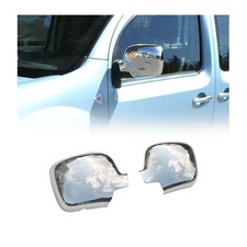 Spiegelkappen Spiegelabdeckung für Renault Kangoo 2004-2007 Edelstahl Silber