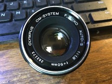 Olympus OM System F Zuiko Auto S 50mm f1.8 MF Lens