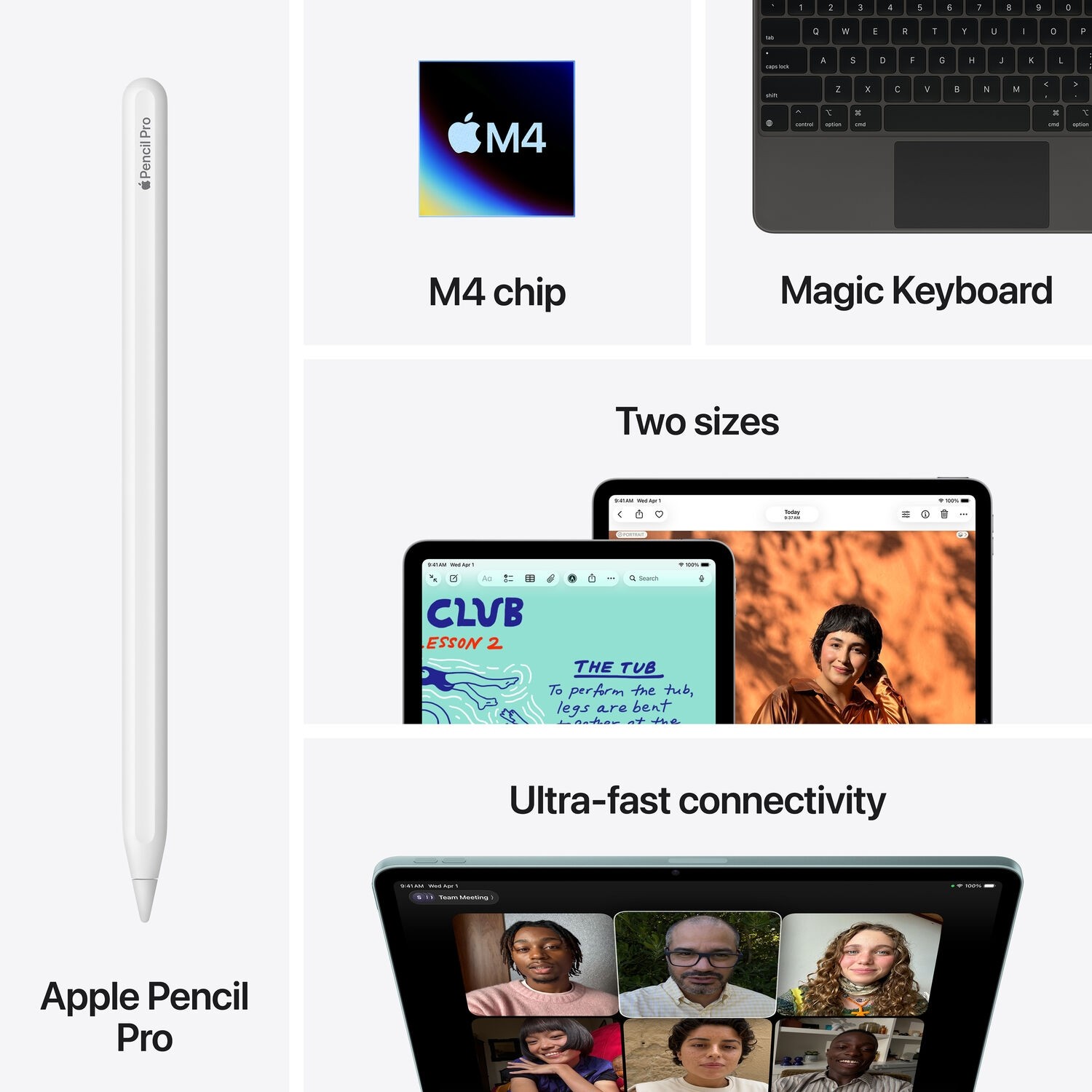 Apple - iPad Air de 11 pulgadas con chip M4 Wi-Fi 128GB - Púrpura MH344LL/A, imagen 9