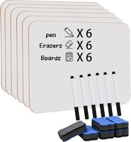 Kleines Whiteboard A4 Doppelseitig Mit LöSchfunktion 6Er-Set Schreibtafel