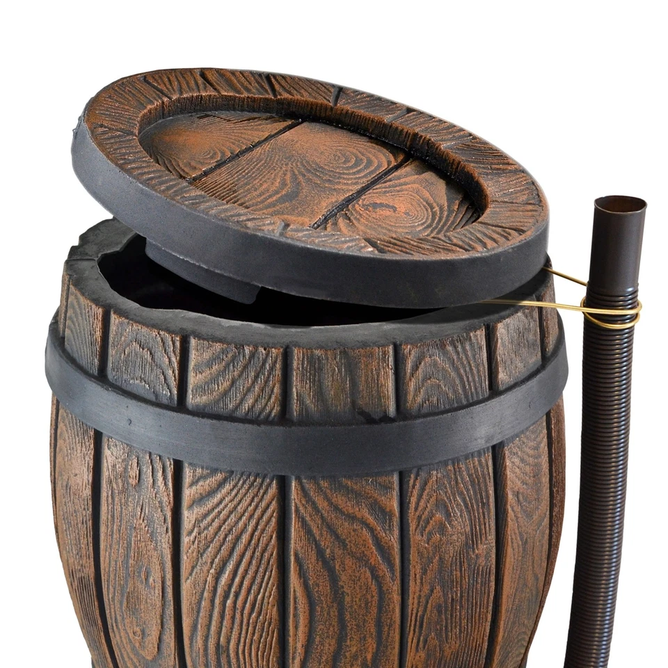 REGENTONNE REGENFASS FASS WEINFASS EICHENFASS WASSERFASS WASSERTONNE REGEN TONNE - Bild 4 von 4