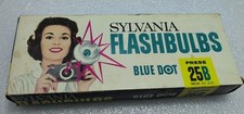 Vintage Sylvania Blue Dot Flash Bulbs 12 Pack Press 25B