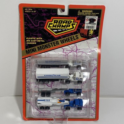 VTG Road Champs Toy Tractor Trailer Mini Rigs Good Year & NASA Space Shuttle