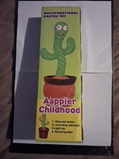Tiktok Dancing Cactus Repeat Talking Plush Toy Singing Musical Toy for Babies