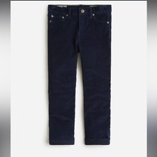 NWT J Crew Crewcuts Stretch Corduroy Pants Navy Blue Classic Preppy