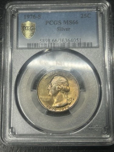 1976-S Washington Quarter 40% Silver — photo from another recent sale