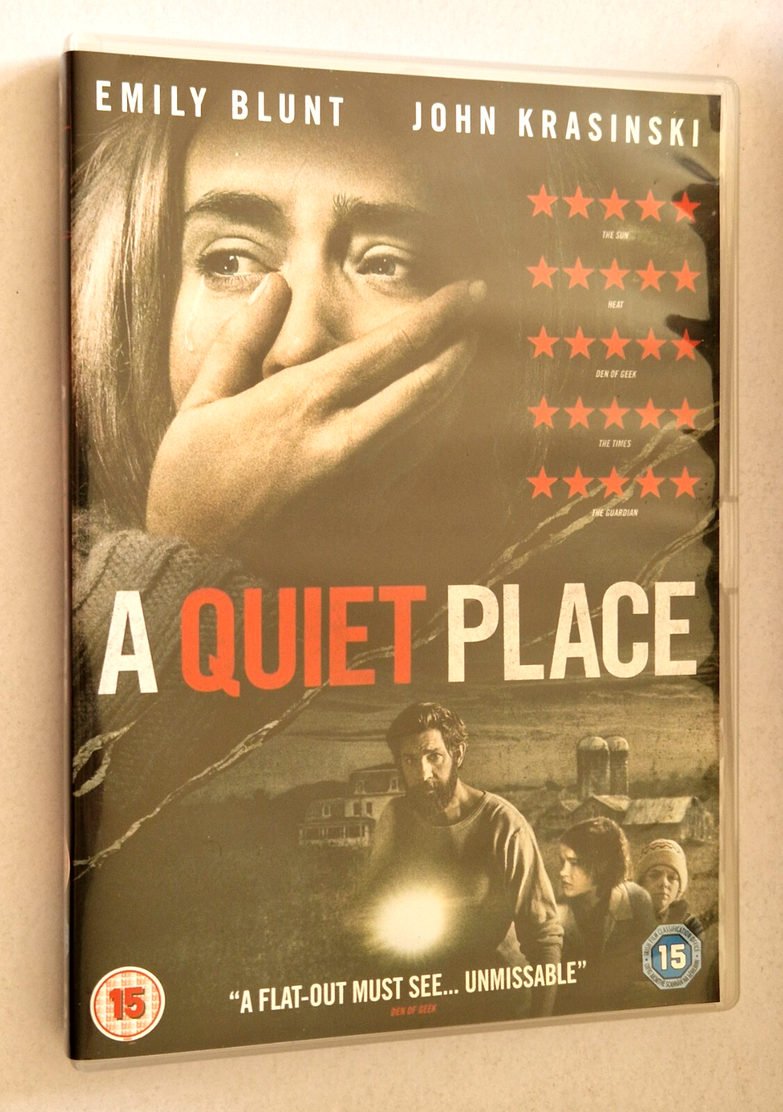 A Quiet Place DVD Starring Emily Blunt John Krasinski