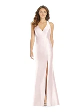 ALFRED SUNG Womens Pink Lined Sleeveless Full-Length Evening Gown Dress 0